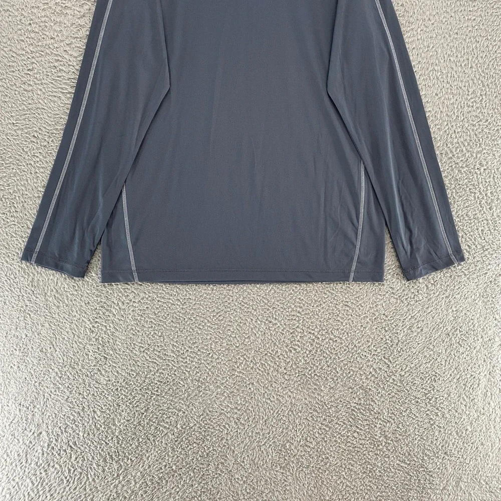 Alo‎ Shirt Mens 2XL Gray Rash Guard Athletic Workout Running Performance